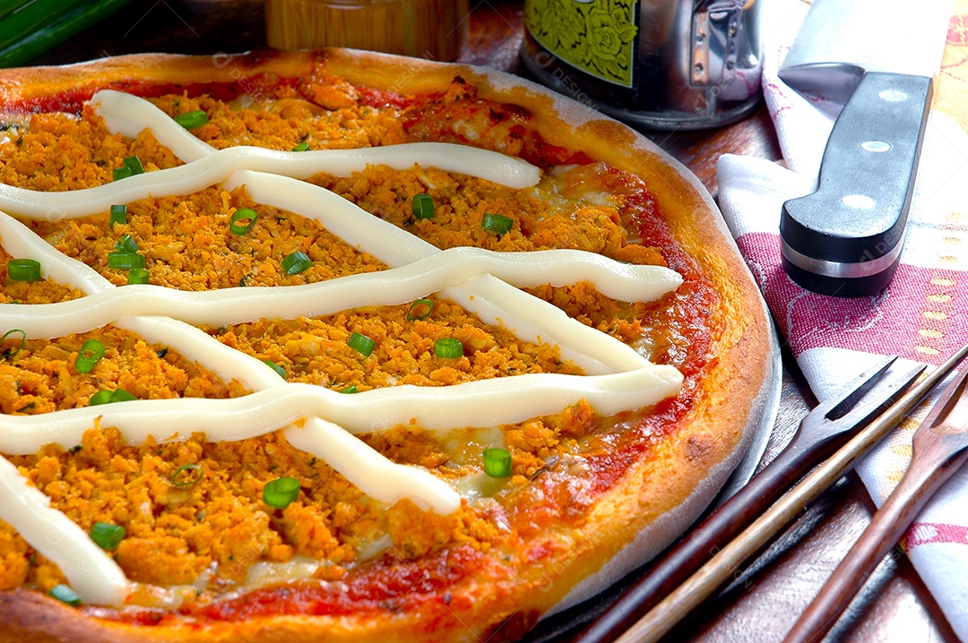 Pizza de frango catupiry