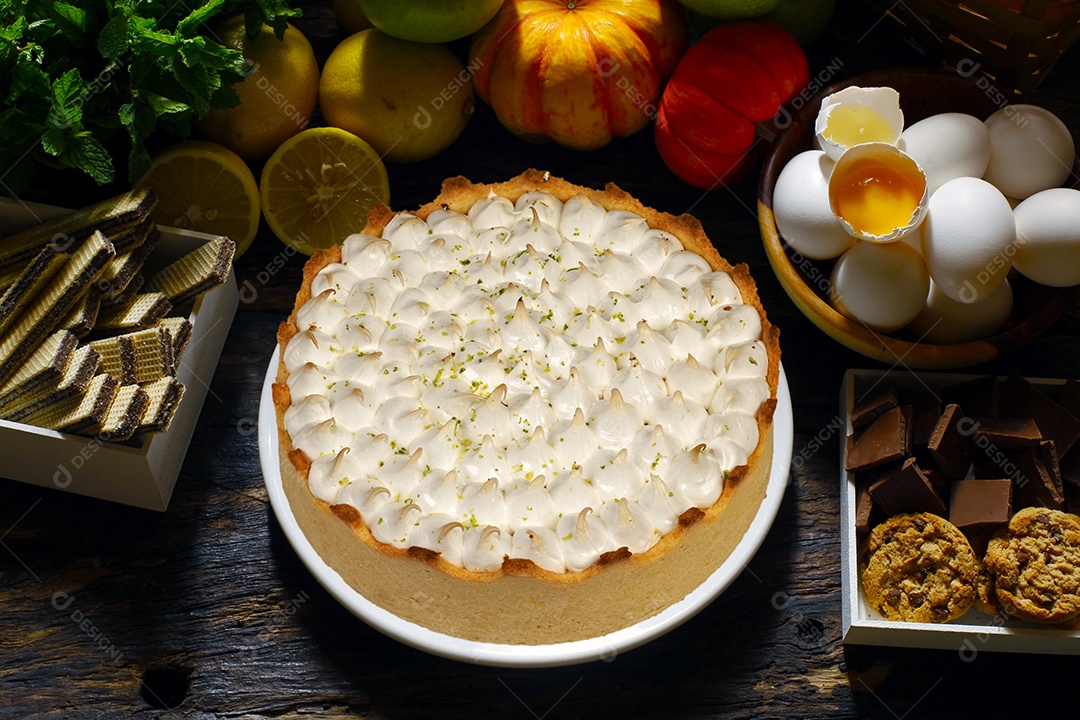 Torta doce de limão