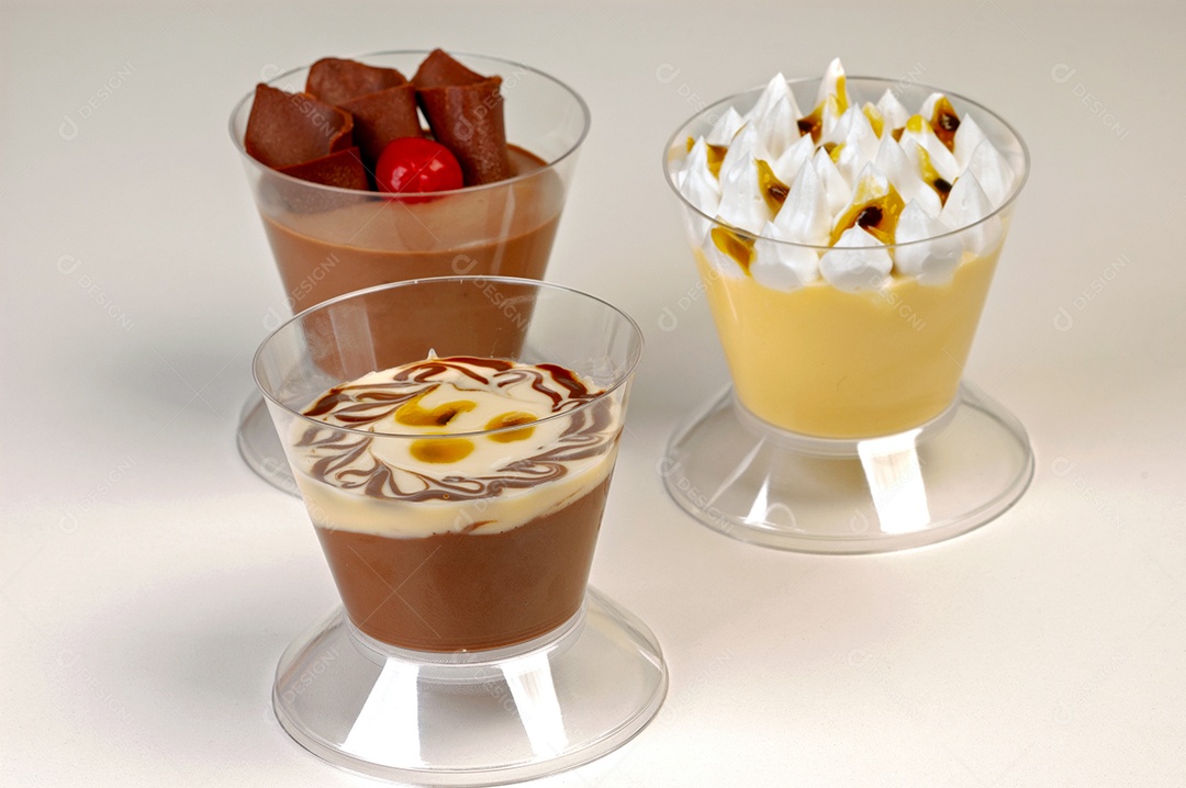 Mousse doces deliciosos