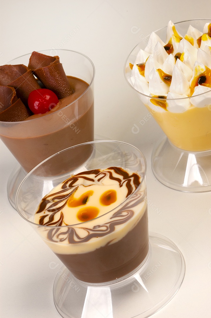 Mousse doces deliciosos