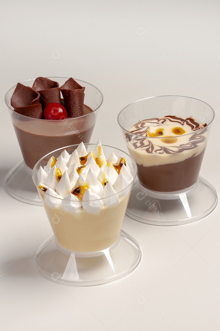 Mousse doces deliciosos