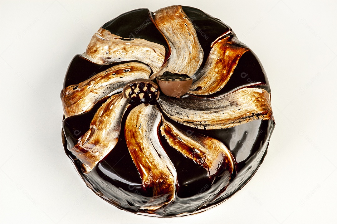 Bolo de chocolate com bombom