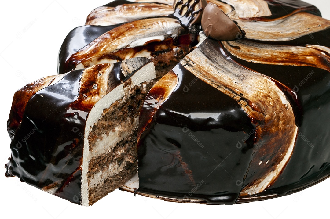 Bolo de chocolate com bombom