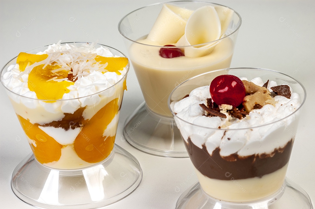 Mousse doces deliciosos