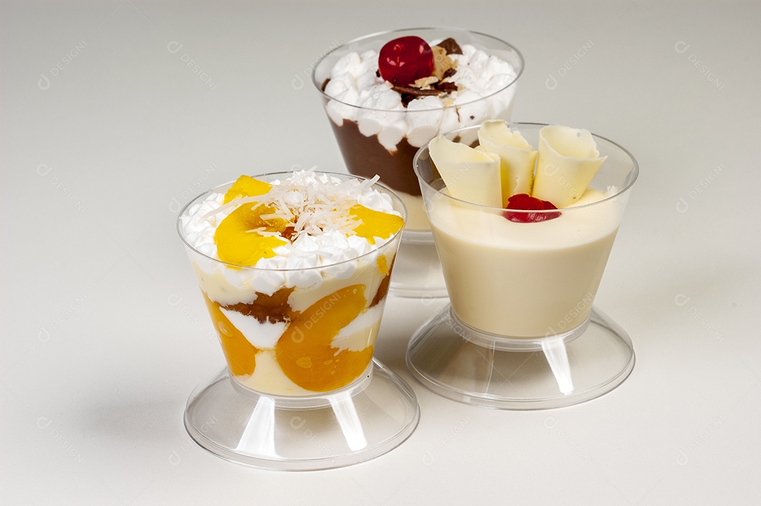 Mousse doces deliciosos