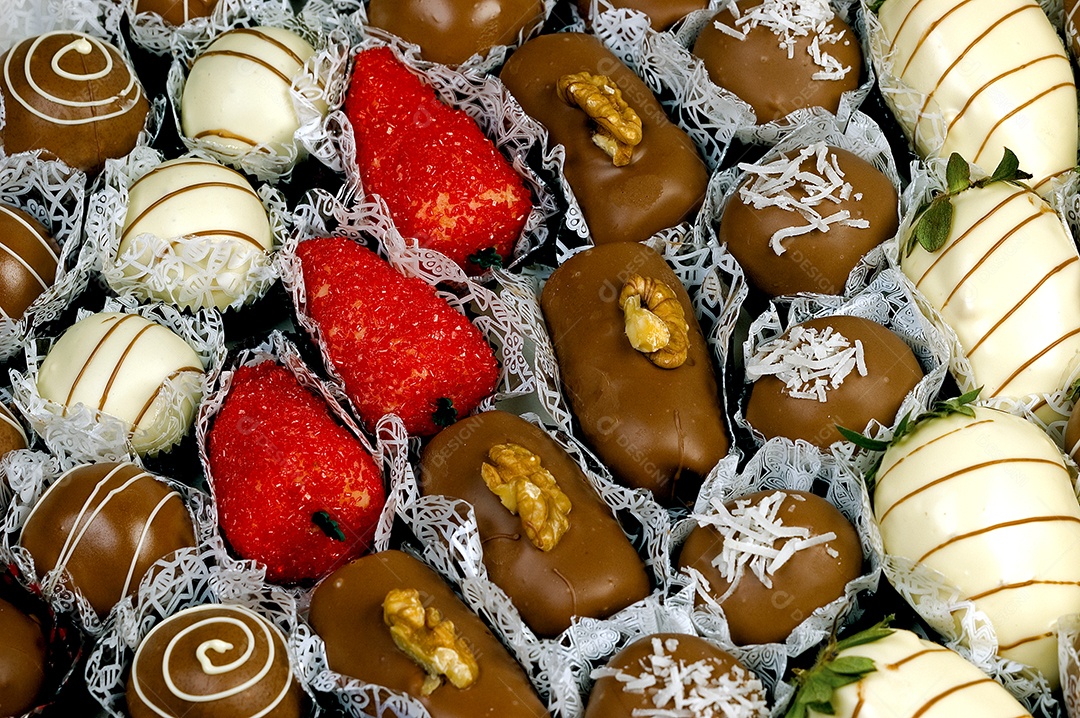 Doce de chocolate trufa