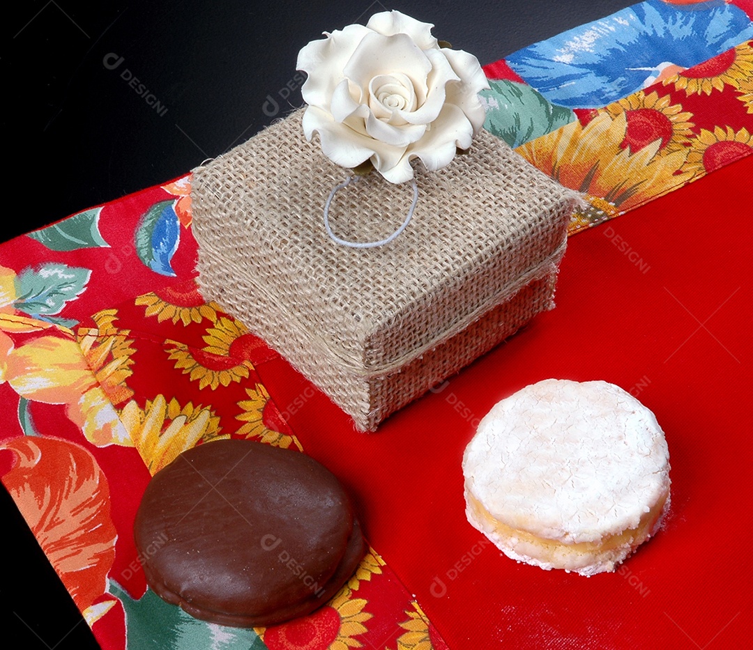 Bem casado doce brasileiro para casamento crichet presente de coração