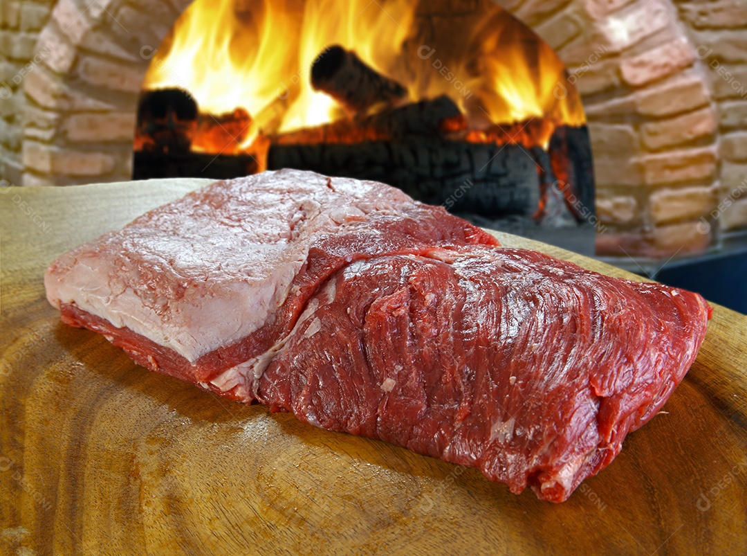 Bife de fraldinha cru