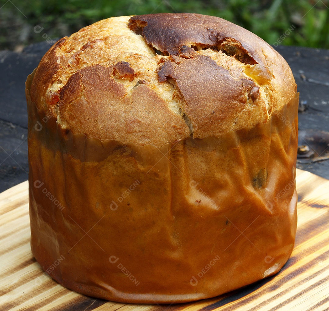 Panetone com frutas secas