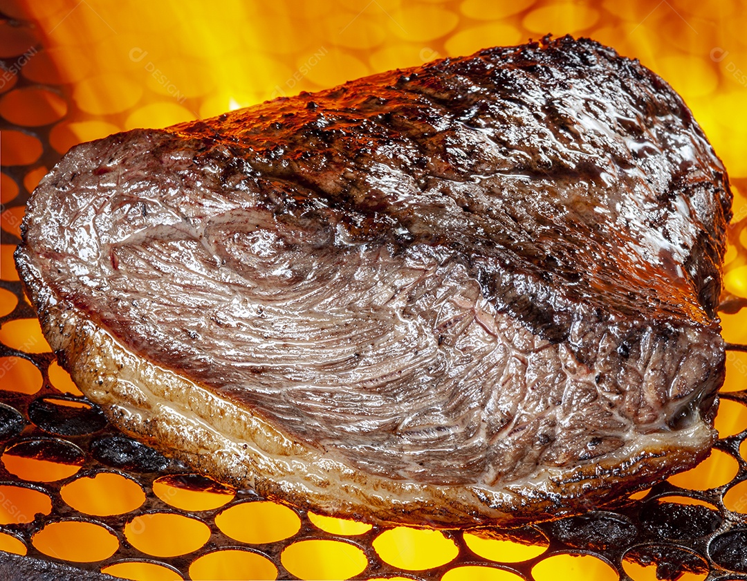 Bife de picanha na brasa