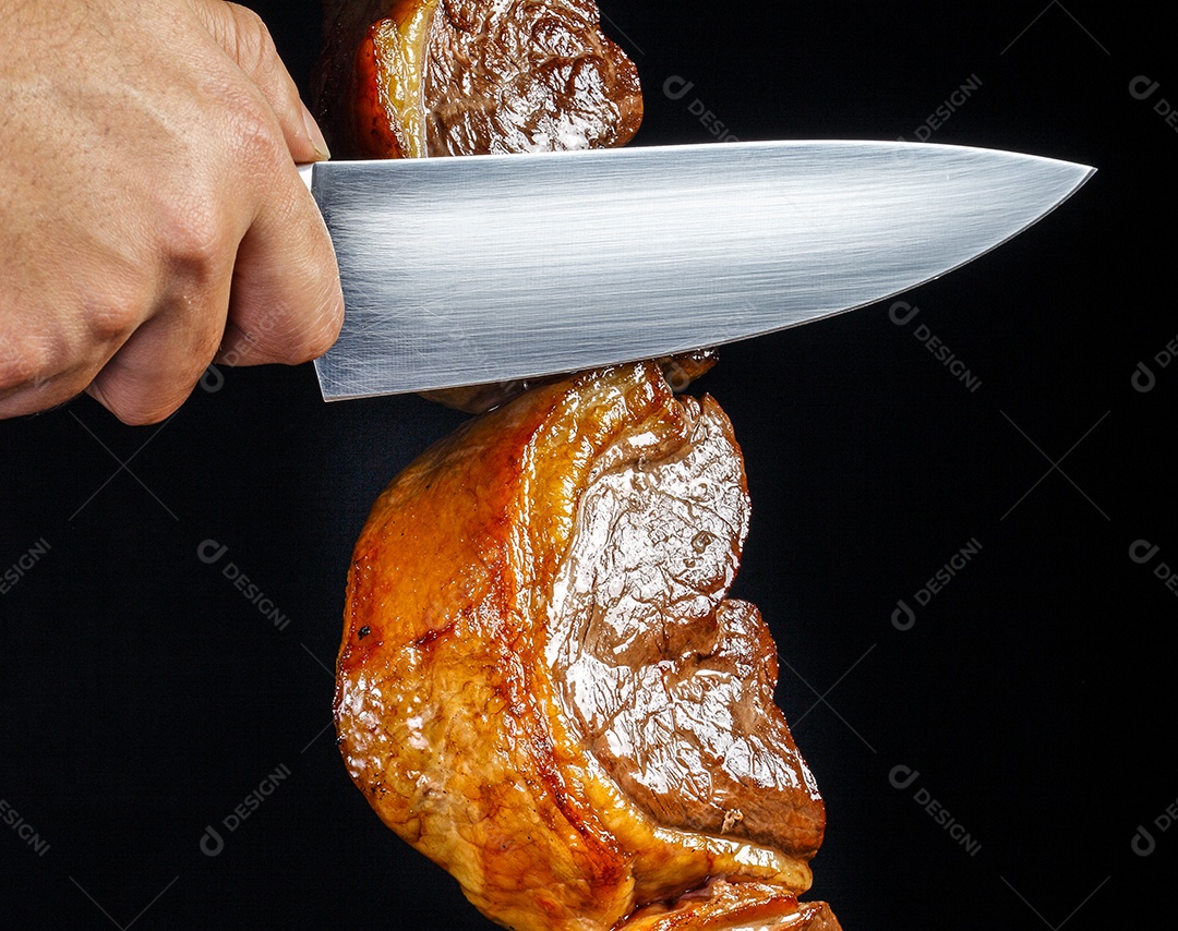 Espeto de picanha assado