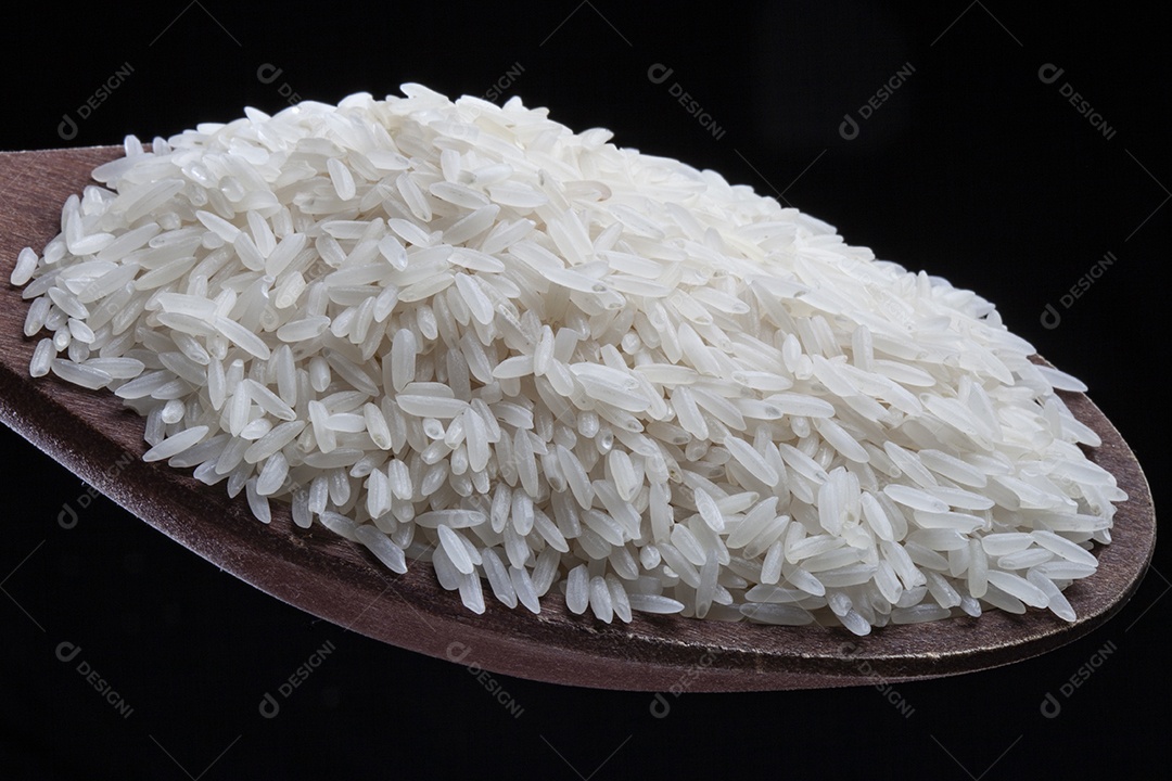 Tigela com arroz branco