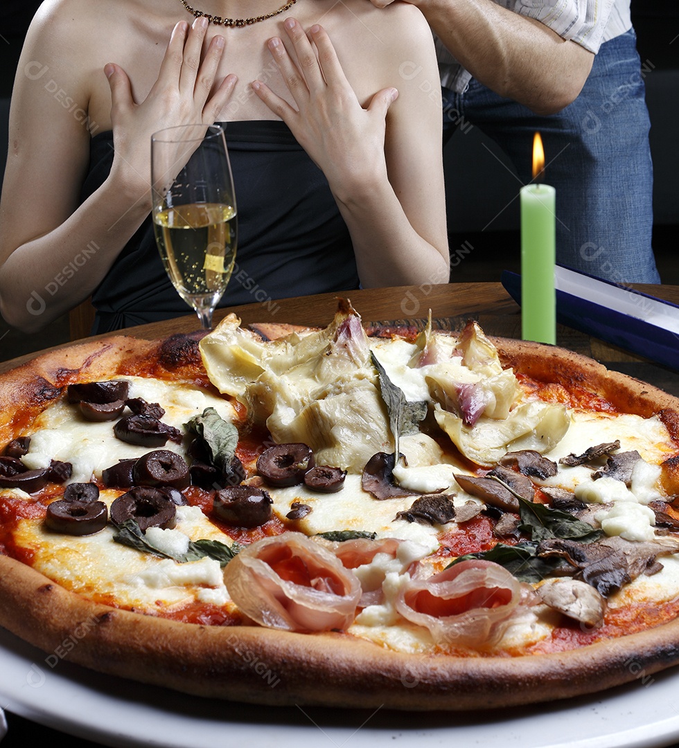 Deliciosa pizza assada