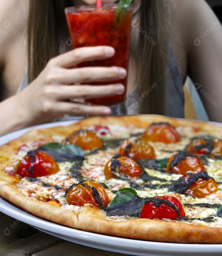 Deliciosa pizza assada