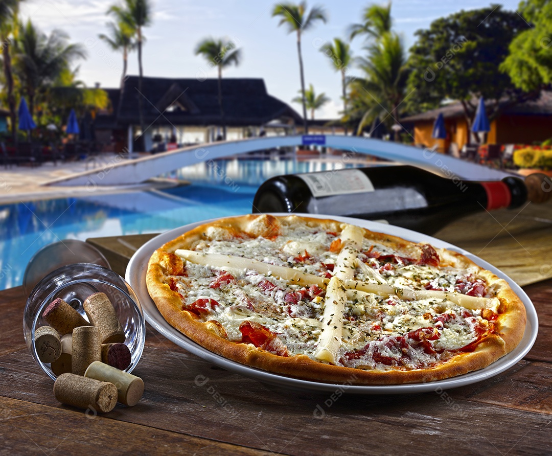 Pizza de vários sabores deliciosas