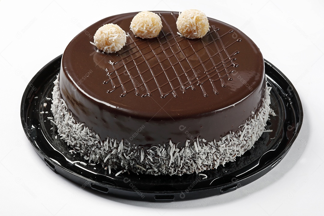 Bolo de chocolate com bombom