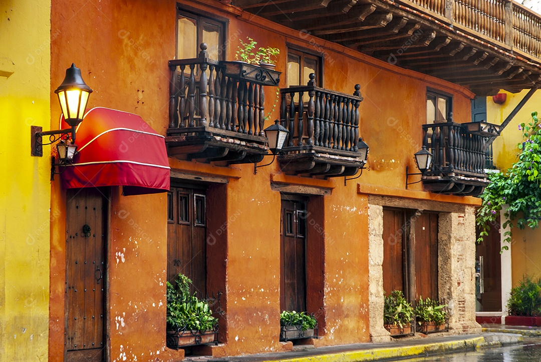 Vista de bairos da cidade de Cartagena