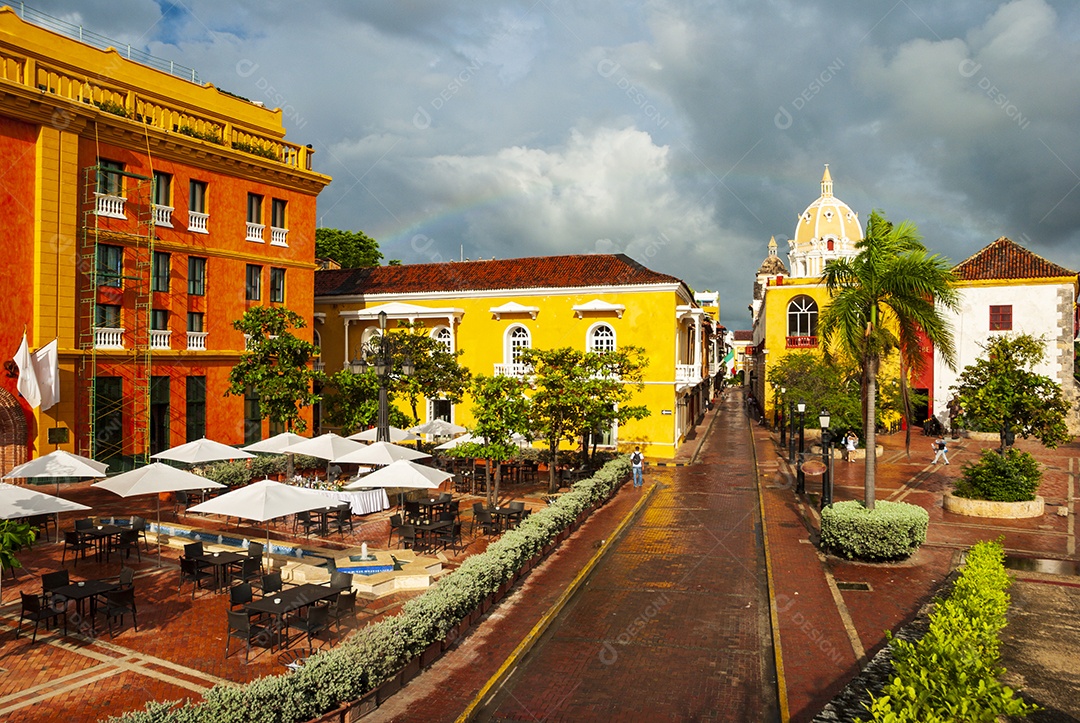 Vista de cartagena das Índias Colômbia