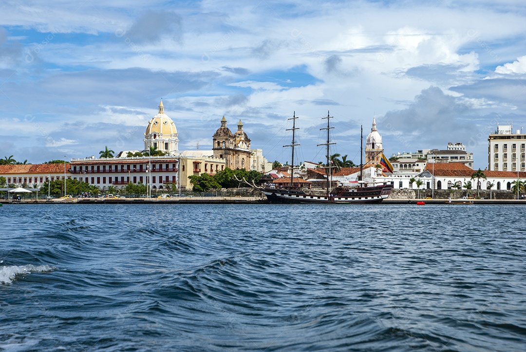 Vista de cartagena das Índias