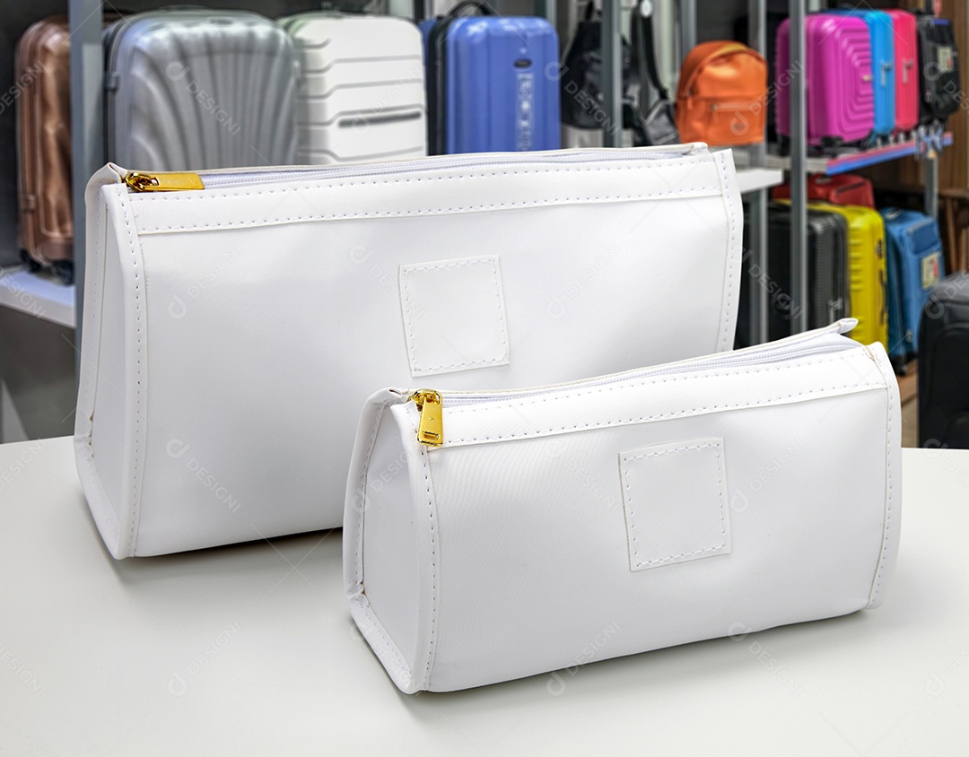 Bolsa necessaire branca para uso diverso