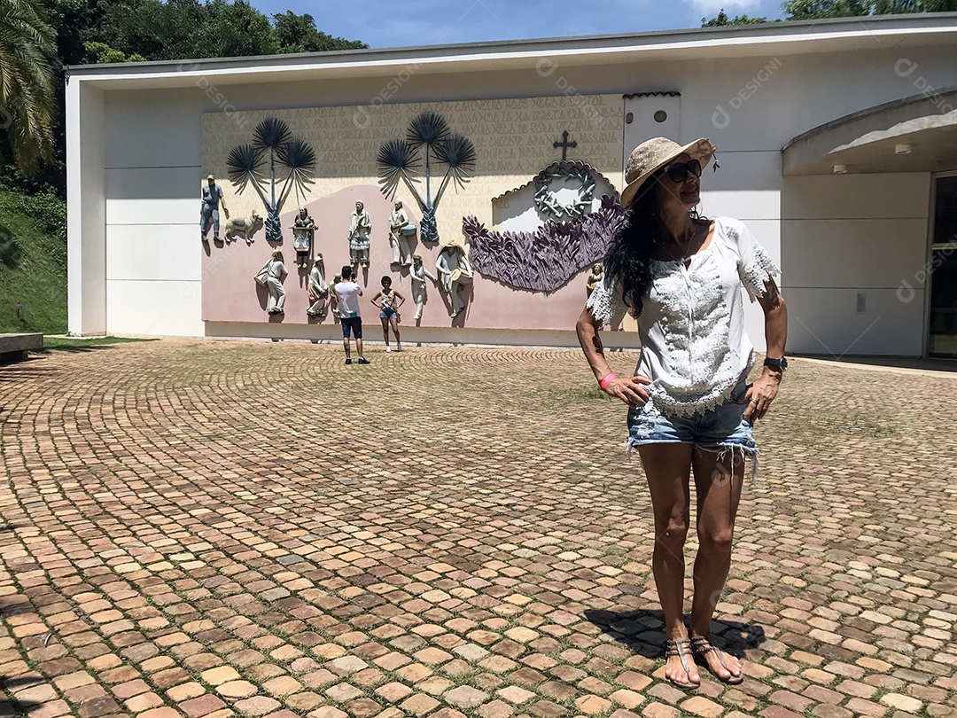 Visitante do Museu Inhotim
