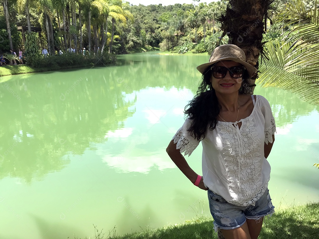 Visitante do Museu Inhotim