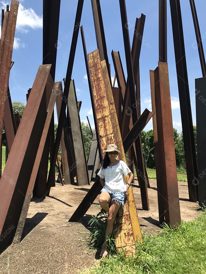 Visitante do Museu Inhotim