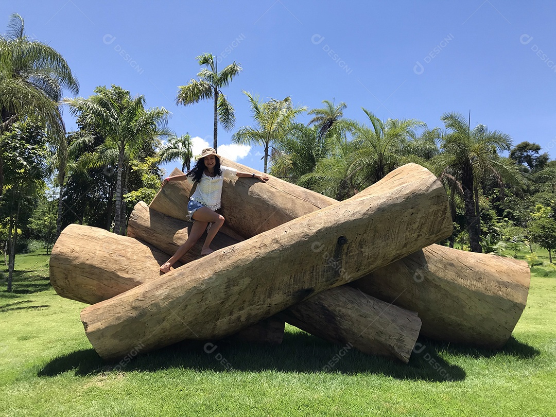 Visitante do Museu Inhotim