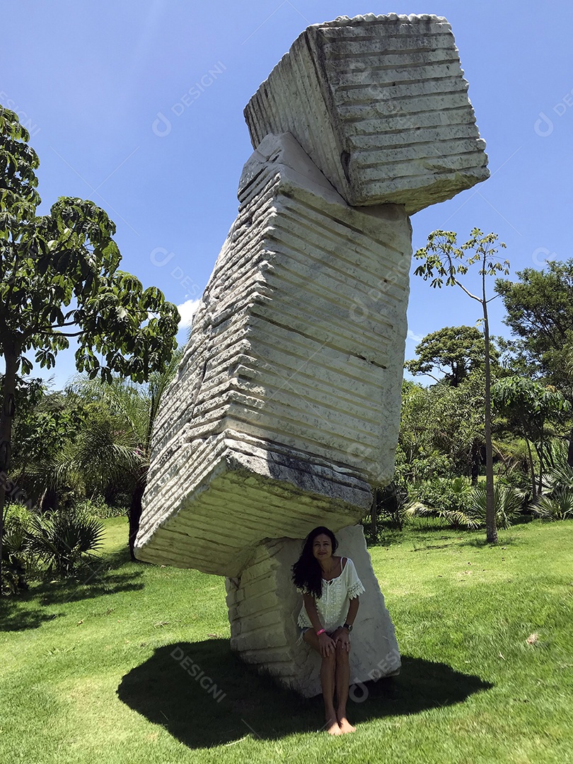 Visitante do Museu Inhotim