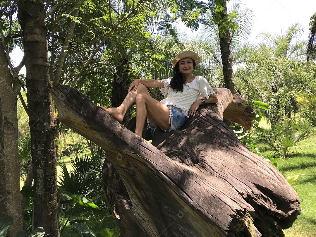 Visitante do Museu Inhotim