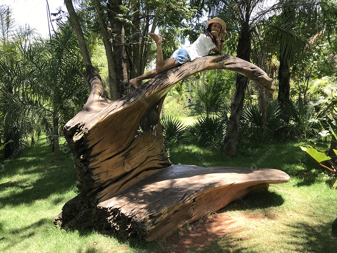 Visitante do Museu Inhotim