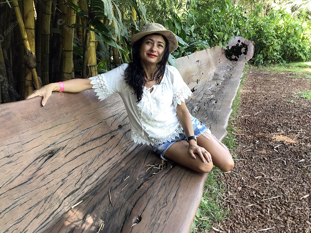 Visitante do Museu Inhotim