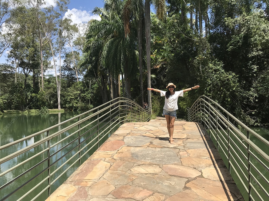 Visitante do Museu Inhotim