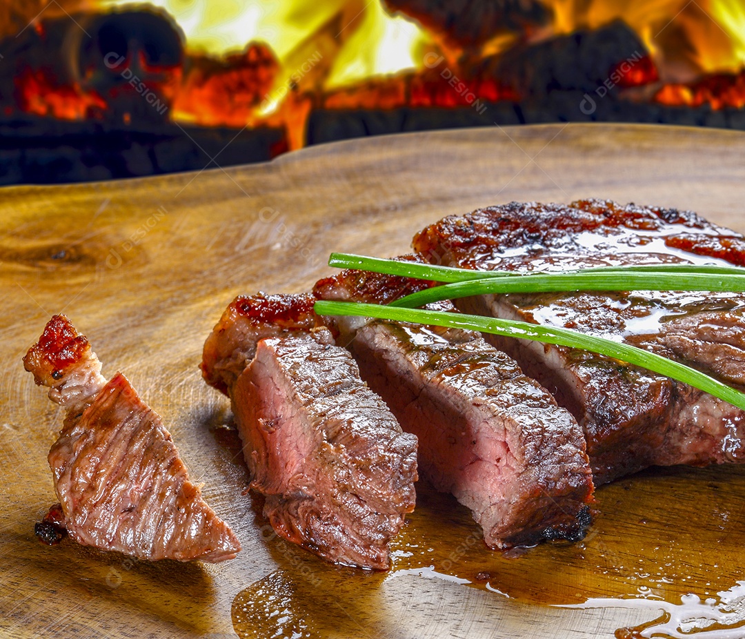 Carne assado fatiada deliciosa