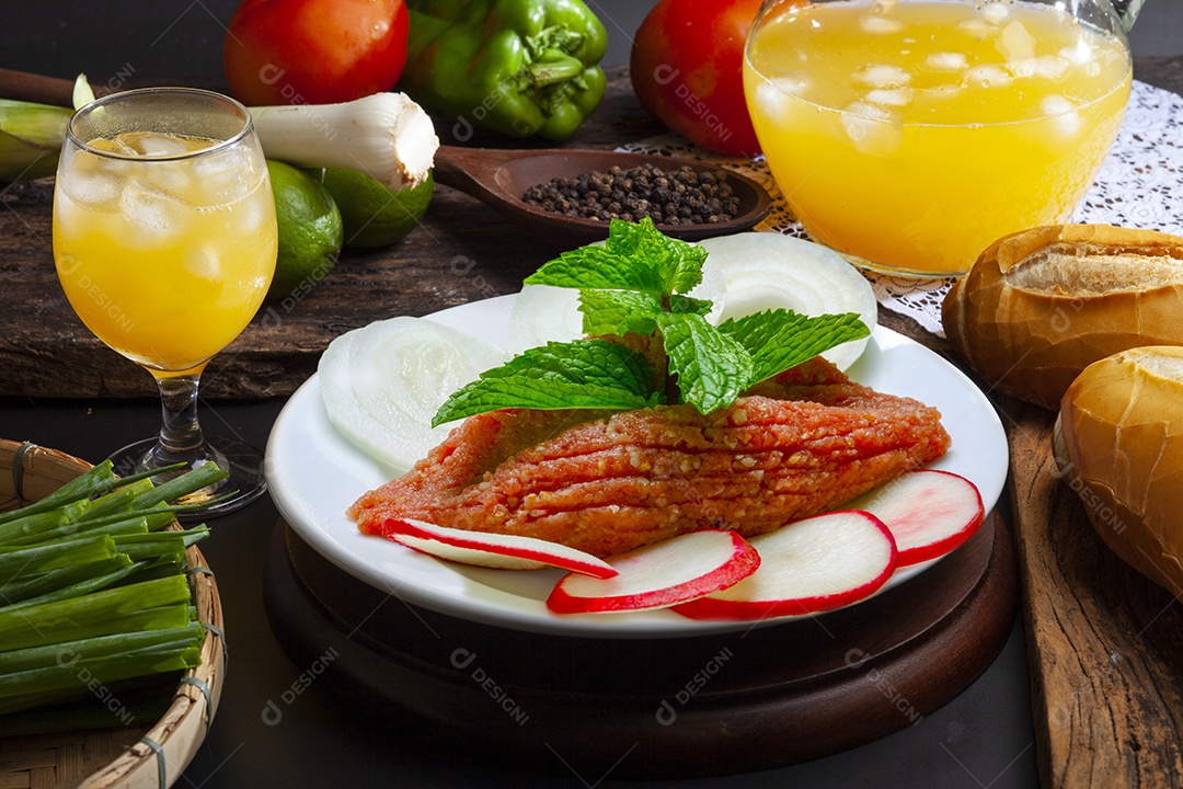 Prato com carne moida com tempero