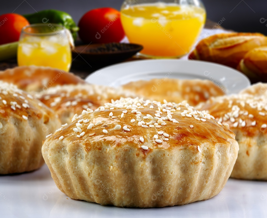 Empada lanche tradicional brasileiro