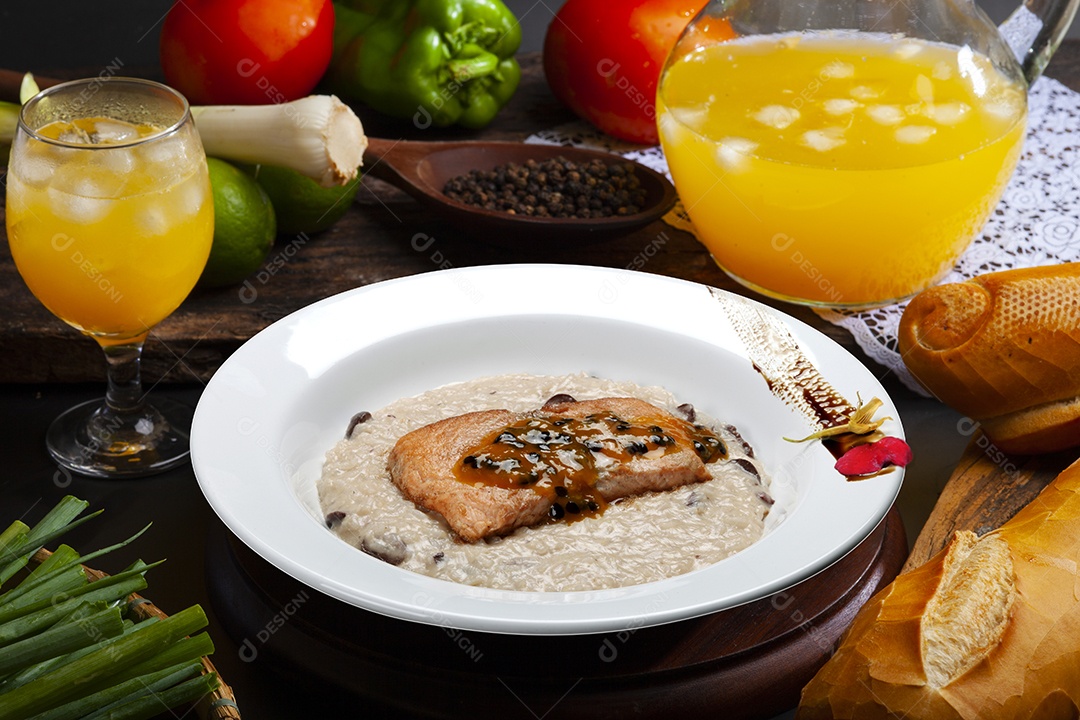 Risotto gourmet de peixe