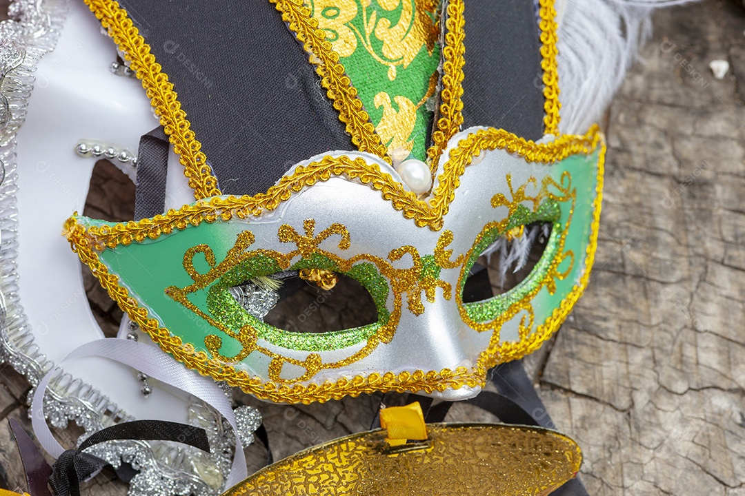 Máscara de carnaval feriado nacional no Brasil