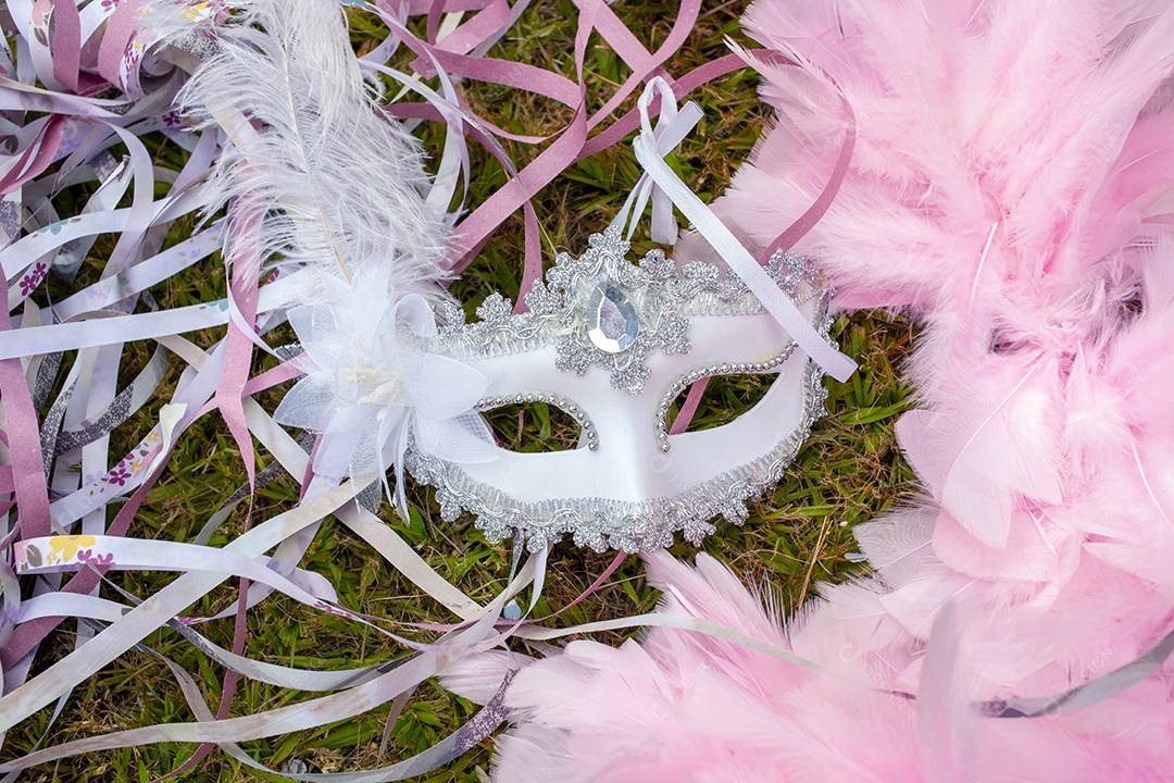 Máscara de carnaval feriado nacional no Brasil