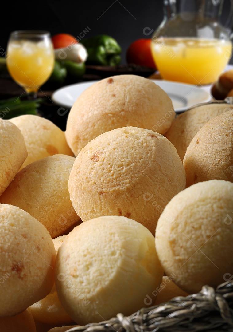 Pão de queijo lanche brasileiro