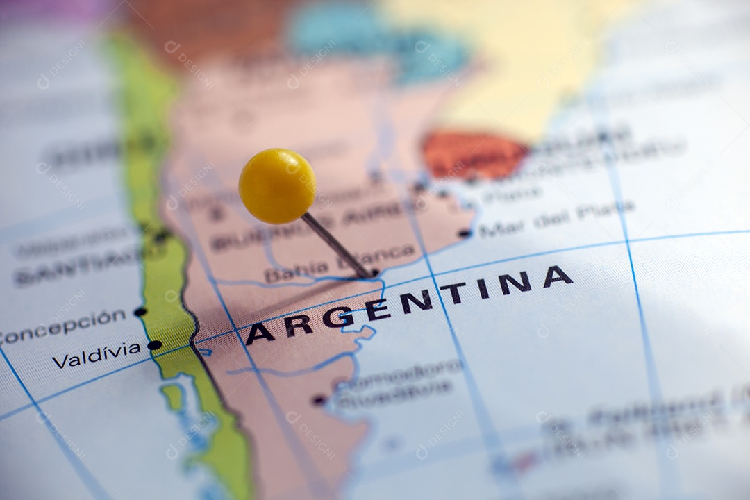 Mapa da américa do sul Argentina