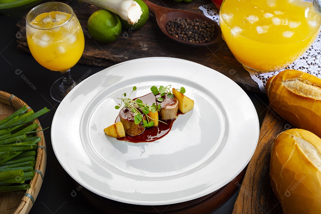 Comida de alta gastronomia