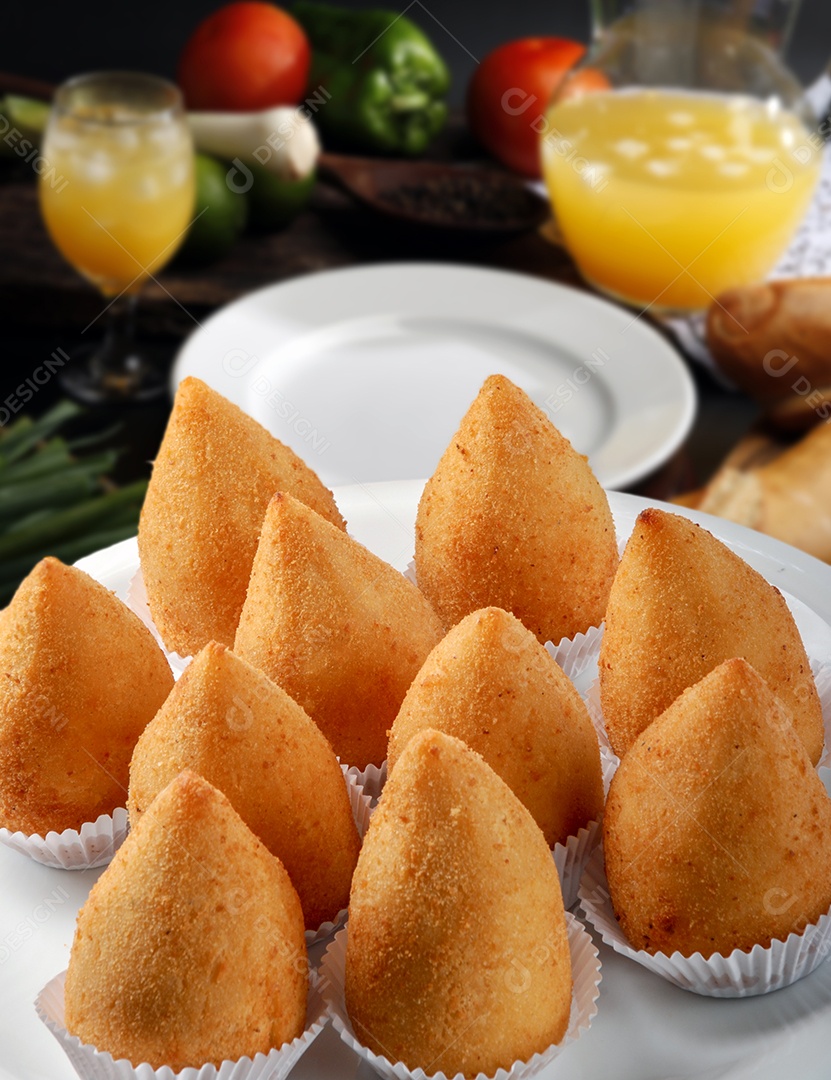 Coxinha empanada deliciosas