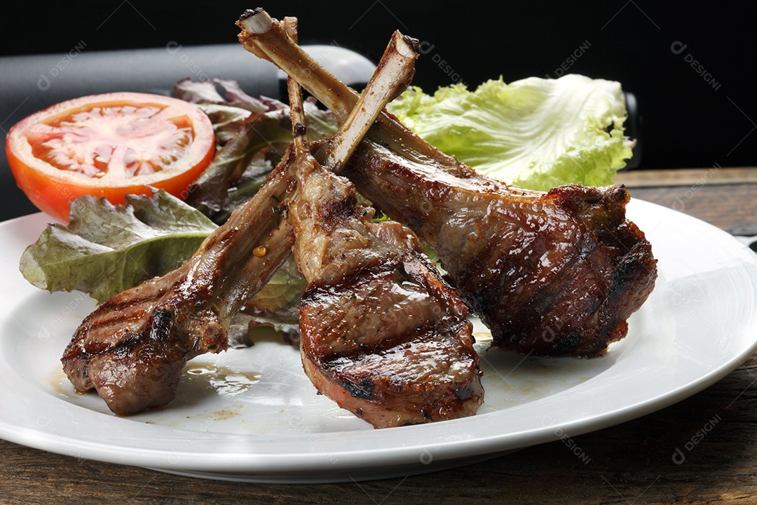 Costela de cordeiro assada