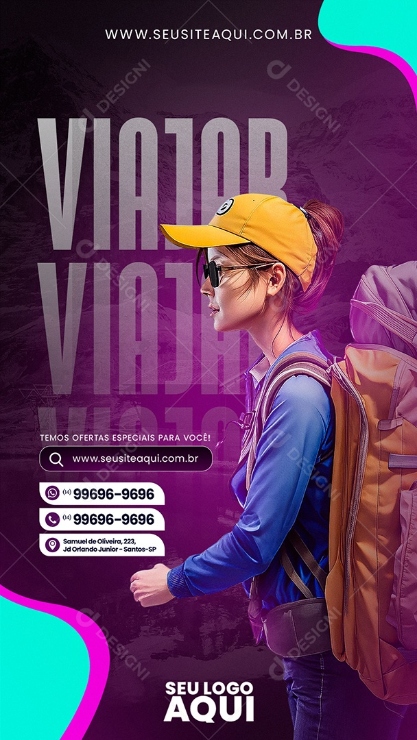 Social Media Story Viajar Oferta Especiais PSD Editável