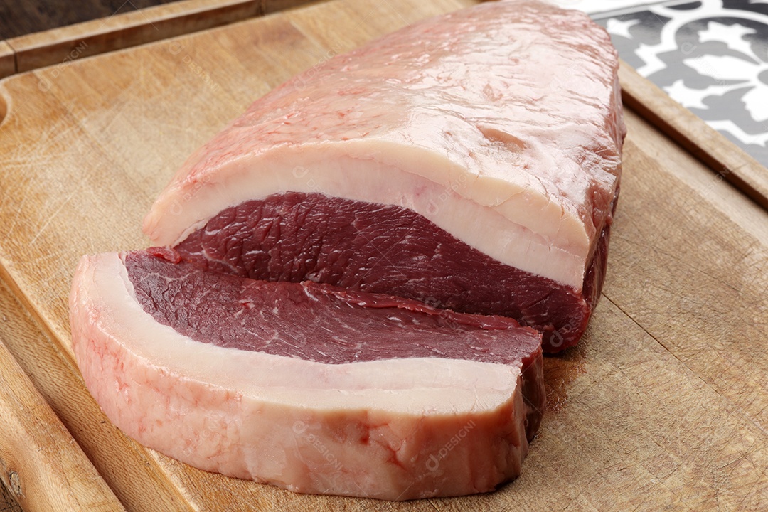 Peça de carne com gordura