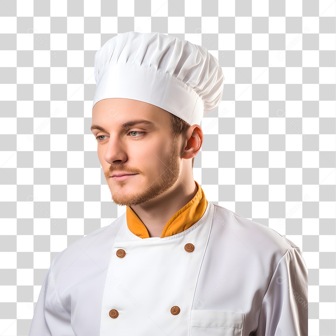 Padeiro com Uniforme PNG Transparente