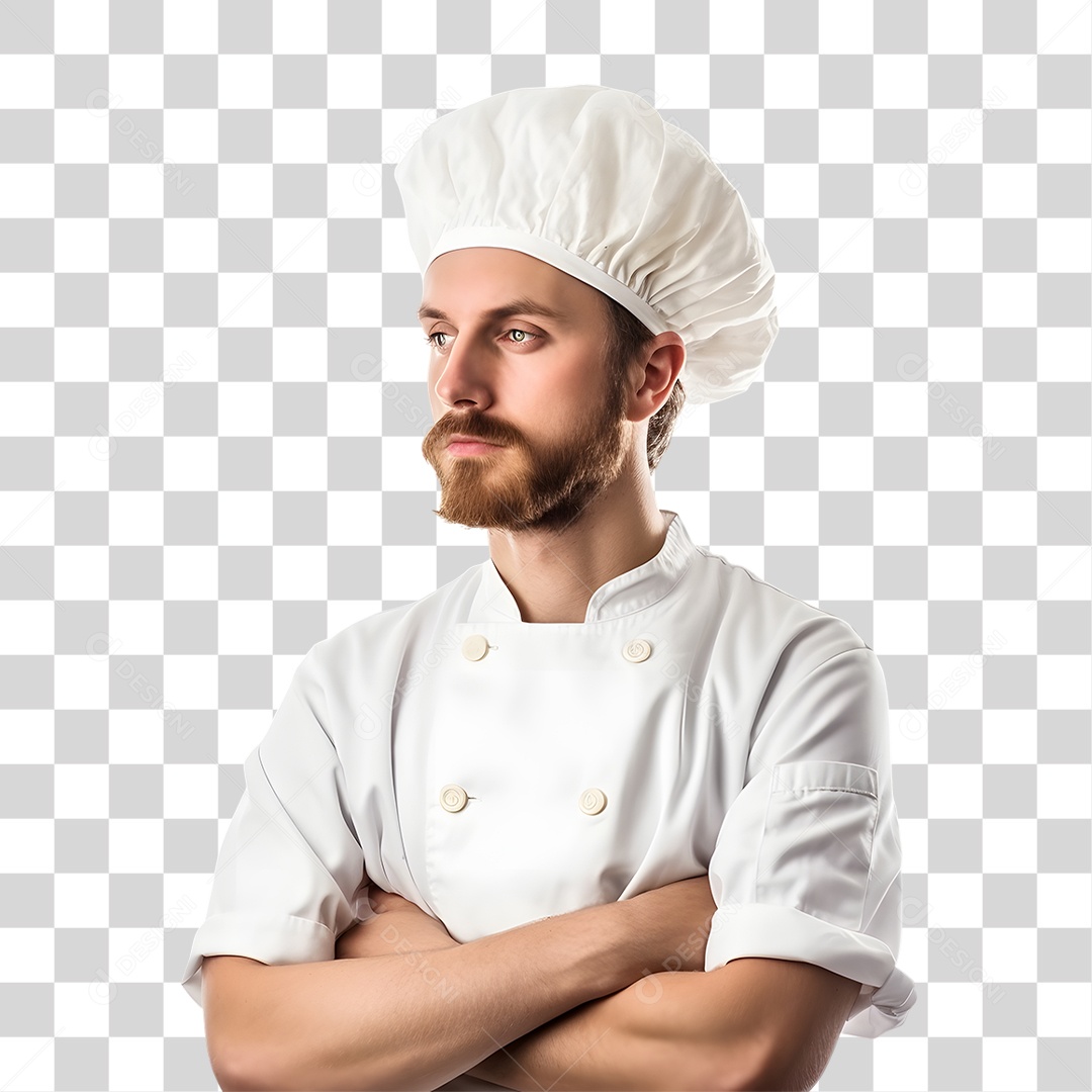 Padeiro com Uniforme PNG Transparente