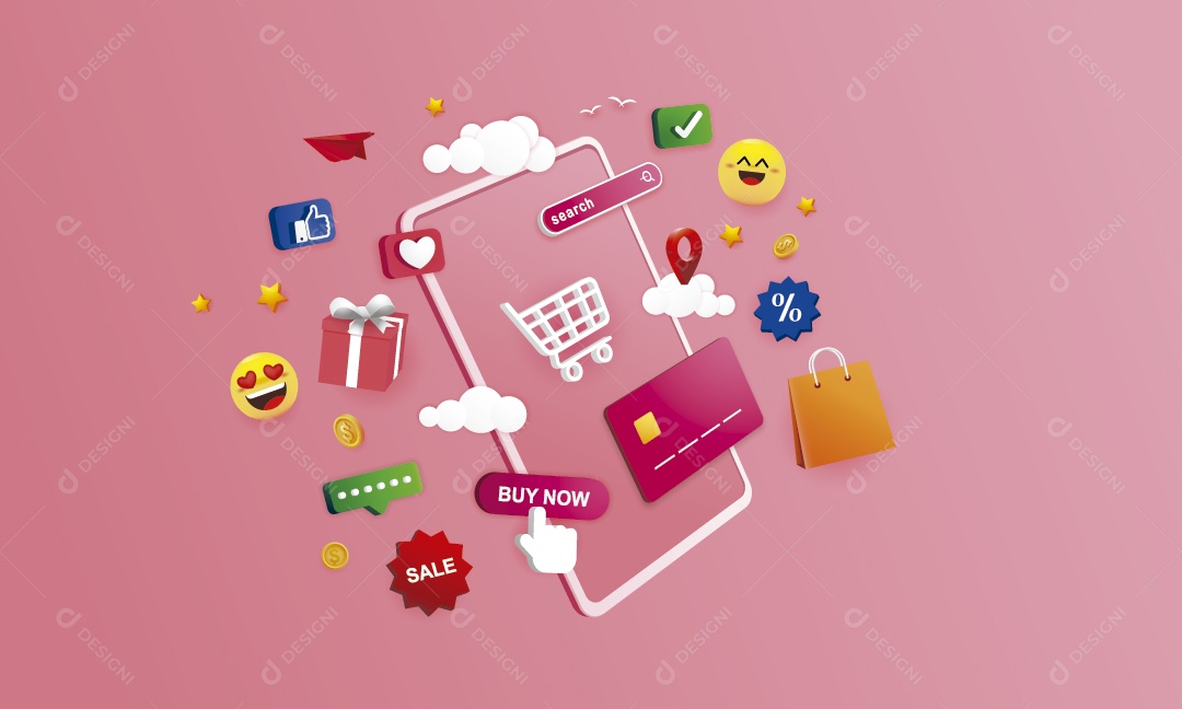 Lojas Online Vetor EPS