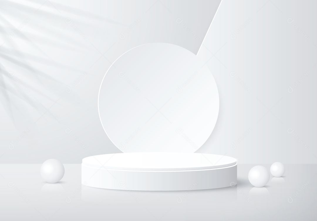 Podium Branco Vetor EPS